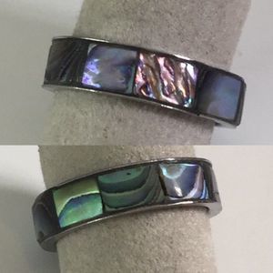 💰Abalone ring, mother of pearl, size 6.5